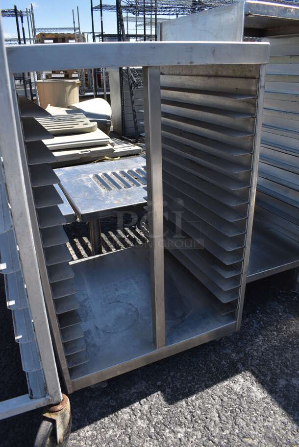 Metal Commercial Pan Transport Rack on Commercial Casters. 20x22x32.5 - Image 3 of 4