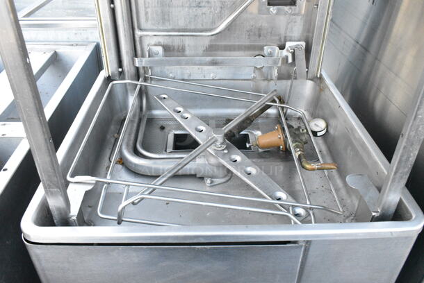 Hobart AM18 Stainless Steel Straight Pass Through Dishwasher. 208 Volts, 3 Phase.  - Image 4 of 6