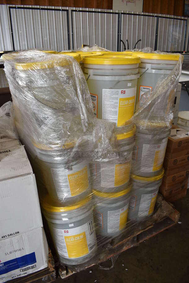 PALLET LOT of 36 Buckets of Swisher Clear Chlor Chlorinated Destainer. 12x12x16. 36 Times Your Bid! - Image 3 of 4