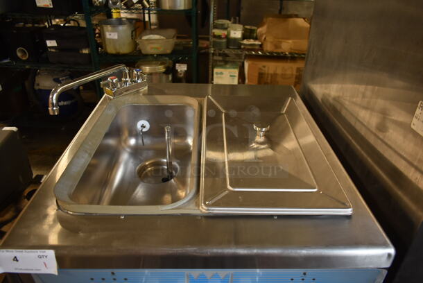 Taylor 754-33 Stainless Steel Commercial Floor Style Water Cooled 2 Flavor w/ Twist Soft Serve Ice Cream Machine on Commercial Casters. 208-230 Volts, 3 Phase. - Image 8 of 10