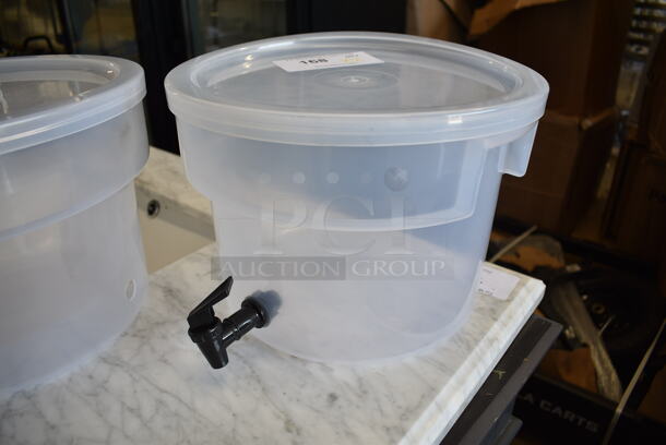 2 Carlisle 3 Gallon Clear Poly Beverage Dispensers. 2 Times Your Bid! - Image 4 of 7