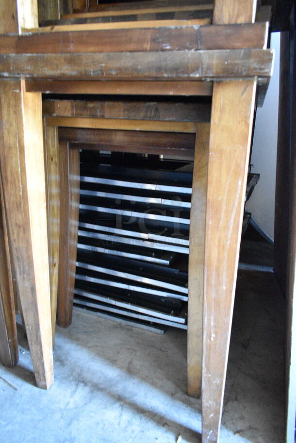 6 Various Wooden Tables. Includes 55x24x36, 24x30x30, 43x24x24. 6 Times Your Bid!  - Image 4 of 4