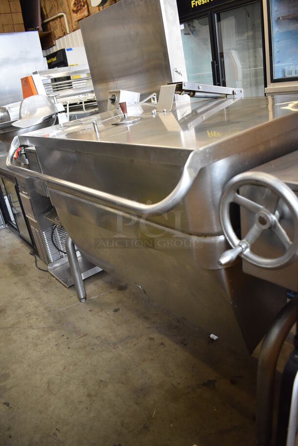 Groen HFP/1-4 Stainless Steel Commercial Floor Style Natural Gas Powered Braising Pan. 120,000 BTU. 58x38x43 - Image 5 of 12