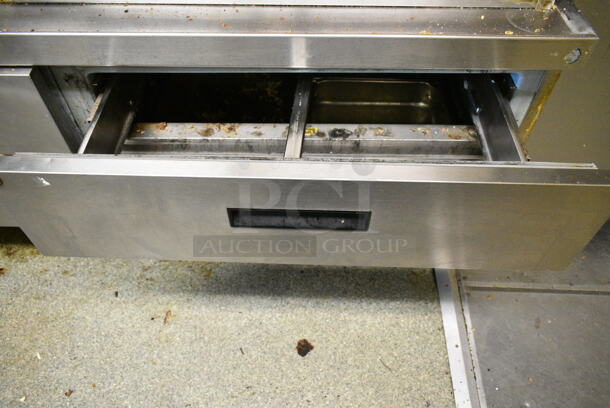 Delfield Stainless Steel Commercial 6 Drawer Chef Base on Commercial Casters. This Unit Was In Working Condition When the Restaurant Closed. (kitchen) - Image 7 of 8