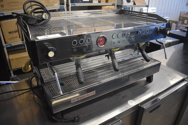 2019 La Marzocco Linea LN/21 3AV Stainless Steel Commercial Countertop 3 Group Espresso Machine w/ 3 Portafilters and 2 Steam Wands. 208-240 Volts. 37x25x21 - Image 2 of 10