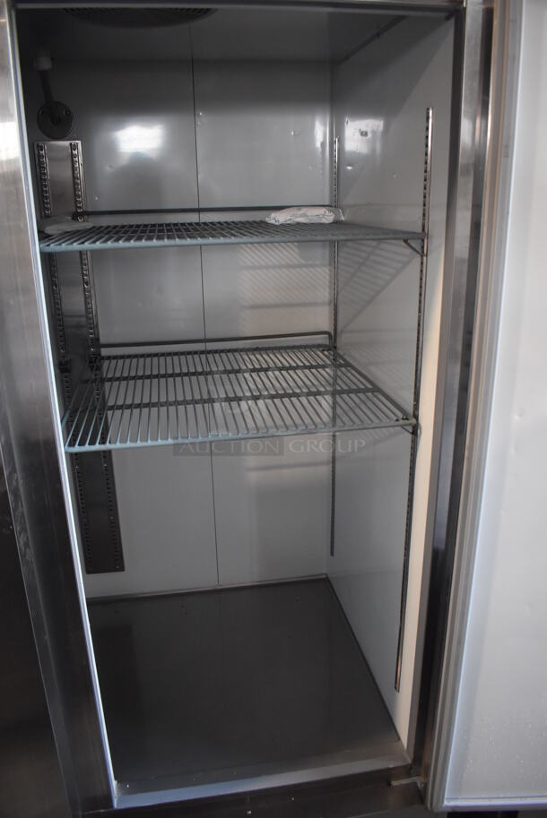 Avantco 178A49FHC Stainless Steel Commercial 2 Door Reach In Freezer w/ Poly Coated Racks on Commercial Casters. 115 Volts, 1 Phase. Tested and Does Not Power On - Image 5 of 8