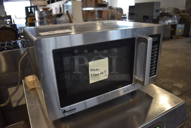 Amana Model RMS10TS Stainless Steel Commercial Countertop Microwave Oven. 120 Volts, 1 Phase. 20x14x12 - Image 4 of 5