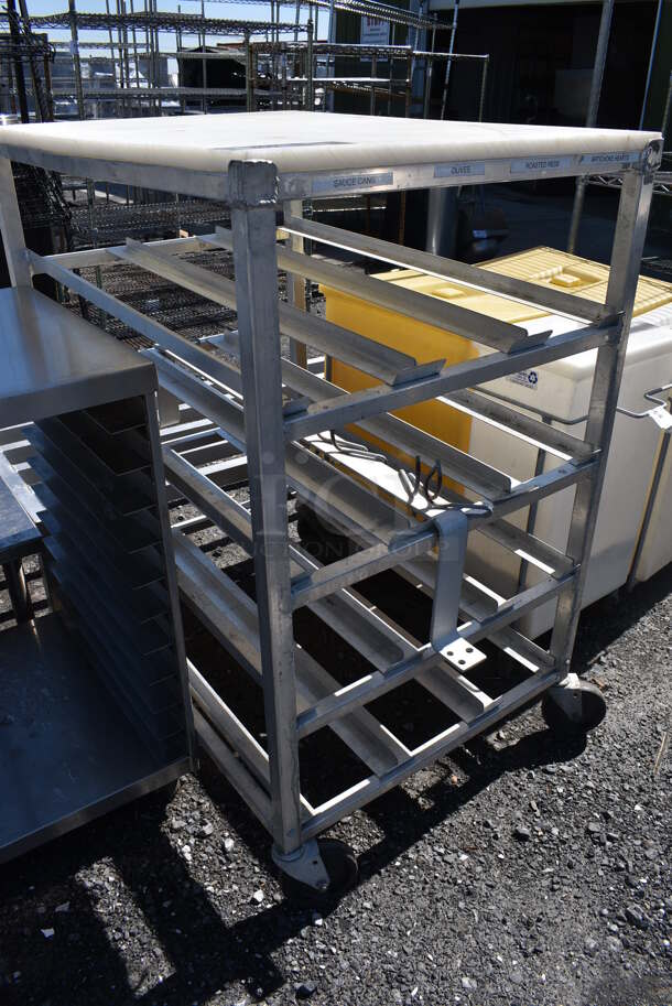 Metal Commercial Pan Transport Rack on Commercial Casters. 25.5x35x43.5 - Image 2 of 4