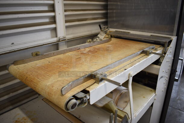 Metal Commercial Floor Style Dough Sheeter on Commercial Casters. 115 Volts, 1 Phase. 79x30x51. Tested and Working! - Image 4 of 7