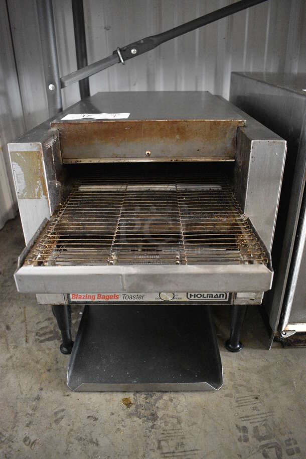 Holman Model B910 Stainless Steel Commercial Countertop Electric Powered Conveyor Toaster Oven. 208 Volts, 1 Phase. 14x26x16 - Image 1 of 5