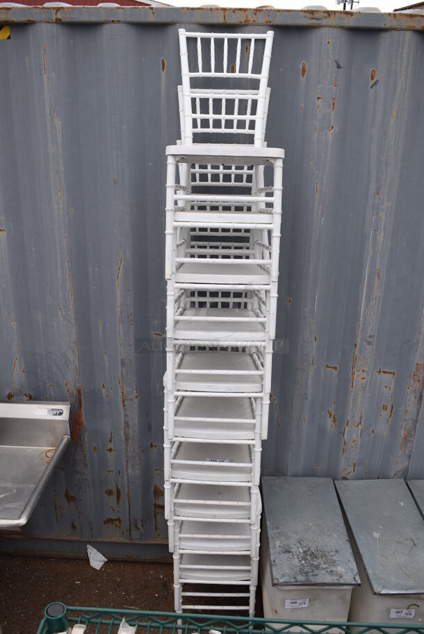 10 White Finish Chivari Dining Chairs. Stock Picture - Cosmetic Condition May Vary. 16.5x18.5x37. 10 Times Your Bid! - Image 2 of 3