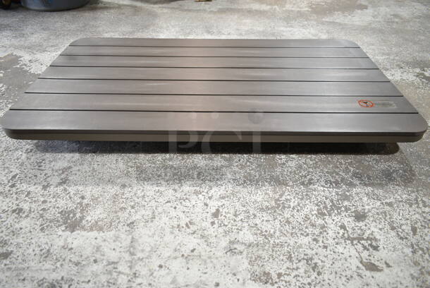 PALLET LOT of 15 BRAND NEW IN BOX! BFM Seating Items; 7 PH4L3255BRBZ-TOP Outdoor Patio Bayview 4 Leg Top Only Brown Teak Bronze Tabletop. 8 PHHTB-BZ Hampton Table Base, Dining Height, Cross Base, Powder Coated Aluminum, Bronze Finish. 15 Times Your Bid! - Image 5 of 6