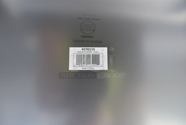16 BRAND NEW SCRATCH AND DENT! Vollrath Stainless Steel Drop Ins / Lid Including Two 4070120 1/2 Size Lids, Two 4070269 1/2x6 Size Drop In Bins, Four 4070110 Full Size Lids, Nine 4070069 1/1x6 Size Bins.  - Image 8 of 10