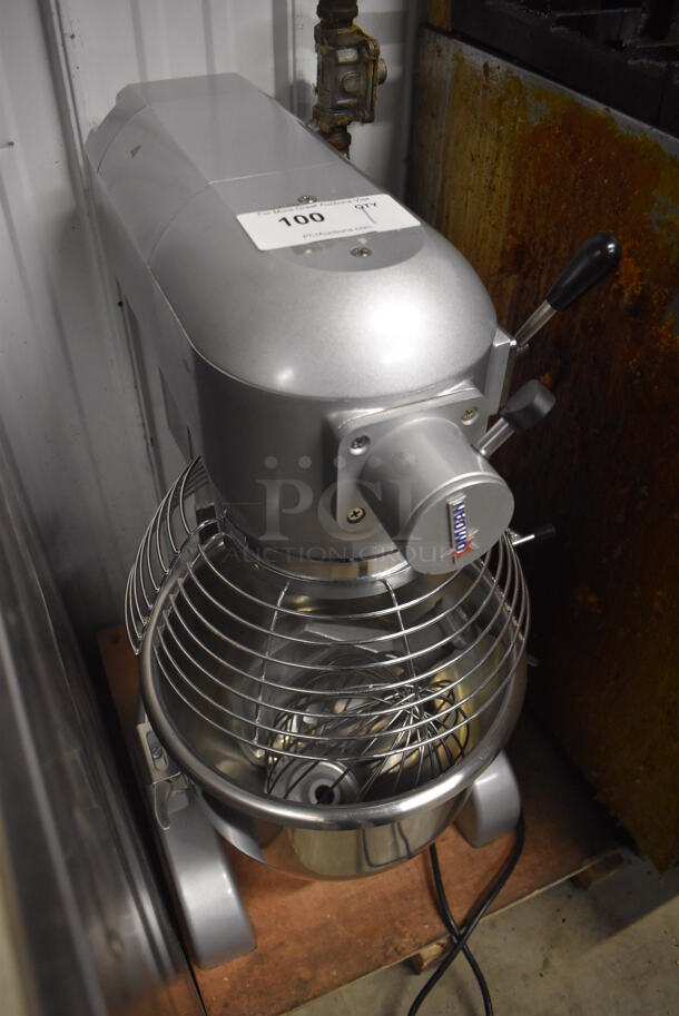 2017 Omcan SP200A Countertop 20 Quart Planetary Mixer w/ Stainless Steel Mixing Bowl, Bowl Guard, Whisk and Paddle Attachments. 110 Volts, 1 Phase. 20x23x32 - Image 6 of 7