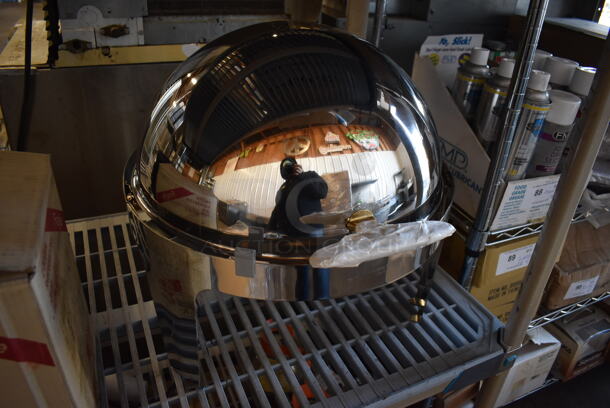 BRAND NEW IN BOX! Sunnex Round Roll Top Chafing Dish. 19x21x20 - Image 3 of 6