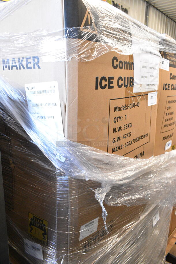 BRAND NEW SCRATCH AND DENT! Hoocoo HCIM-40 Stainless Steel Commercial Undercounter Self Contained Ice Machine. 115 Volts, 1 Phase. - Image 2 of 3