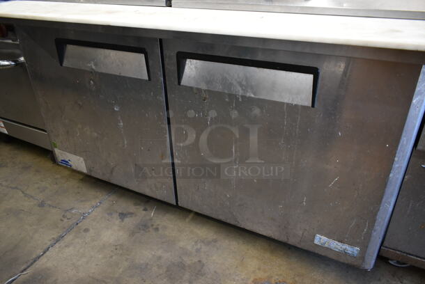 Turbo Air MST-60-24 Stainless Steel Commercial Sandwich Salad Prep Table Bain Marie Mega Top on Commercial Casters. 115 Volts, 1 Phase. Tested and Working! - Image 3 of 9