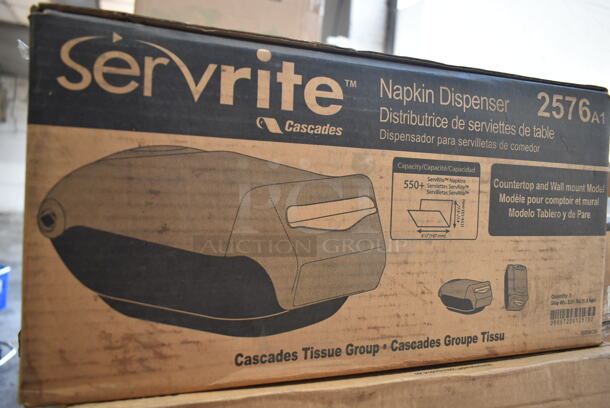 PALLET LOT of 36 BRAND NEW Boxes Including 16 Tuff Job All Purpose Paper Wipers, 2 Pactiv PCS5710 Pressware Classic Stoneware, 5 Royal RP145WB Wood Steak Markers, 6 Servrite 2576 Napkin Dispensers, WNA CW75180BK Classicware Plates, 24013K Kraft Champion Trays, World Centric TR-SC-UAR 6.5x5 Boat Trays, M Tucker Avacado Lime Vinaigrette White Kraft 10x7x12 Bags. 36 Times Your Bid!  - Image 7 of 12