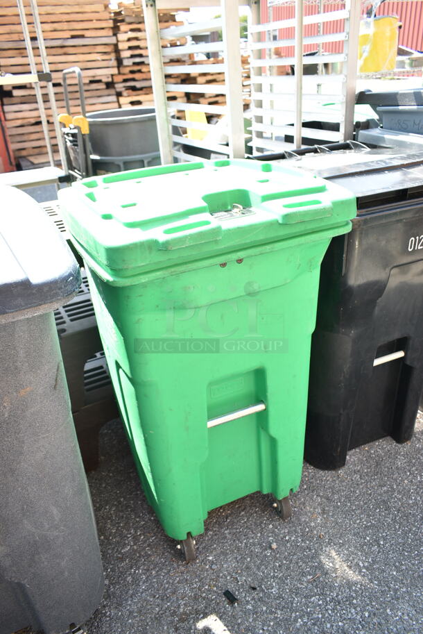 3 Poly Outdoor Trash Cans. 23x33x45, 30x34x46, 26x31x32. 3 Times Your Bid! - Image 10 of 12