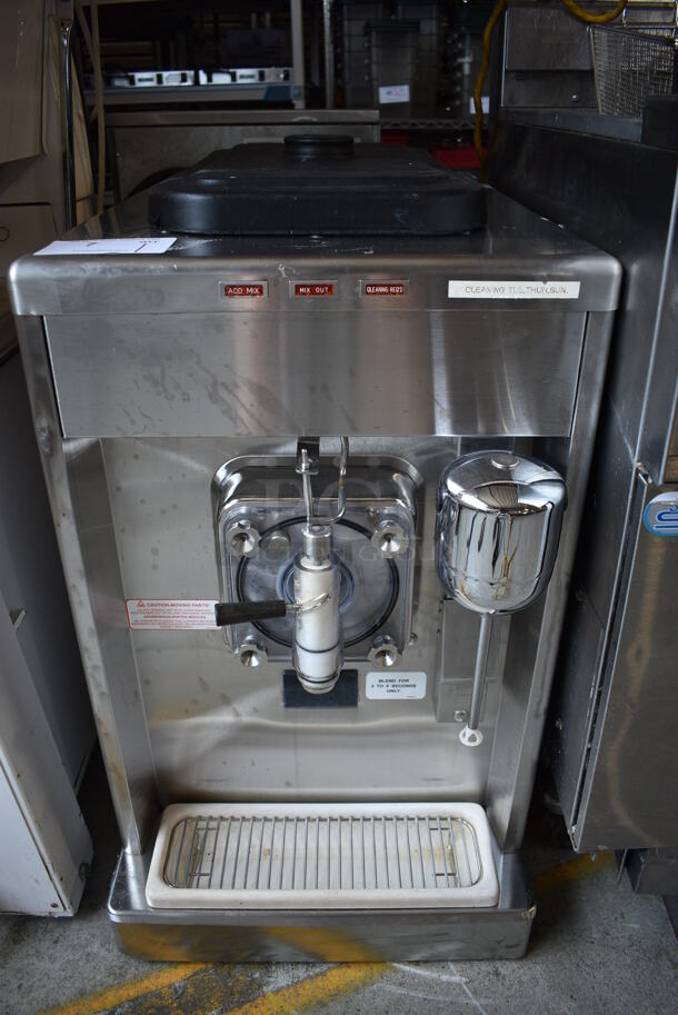 2014 Taylor Model 340D-27 Stainless Steel Commercial Countertop Single Flavor Frozen Beverage Machine w/ Drink Mixer Attachment. 208-230 Volts, 1 Phase. 18x32x32 - Image 1 of 8