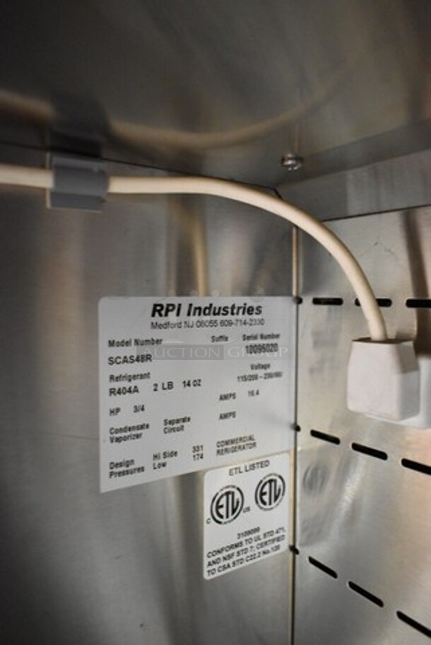 BRAND NEW SCRATCH AND DENT! RPI Industries SCAS48R Stainless Steel Commercial Open Grab N Go Merchandiser. 115/208-230 Volts, 1 Phase. - Image 5 of 5