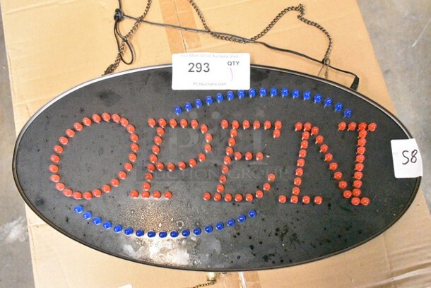 Open Light Up Sign. Tested and Working!  - Image 2 of 3