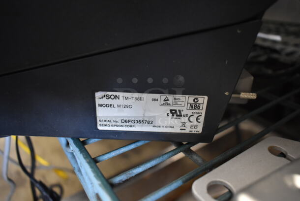 ALL ONE MONEY! TIER LOT of Various Items Including 2 Receipt Printer, Cash Register. - Image 6 of 9