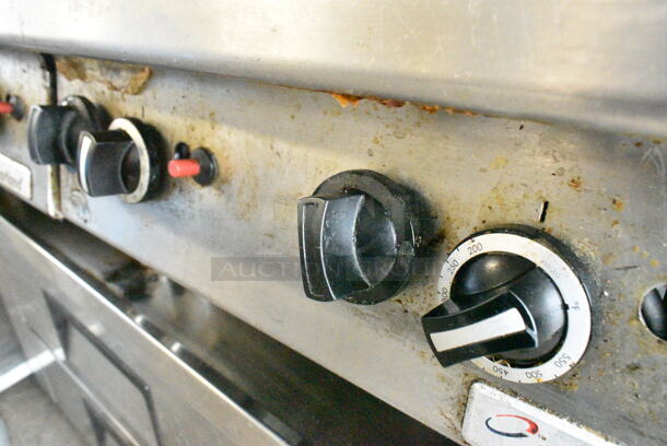 LATE MODEL! Garland Stainless Steel Commercial Countertop Natural Gas Powered Flat Top Griddle.  - Image 4 of 6