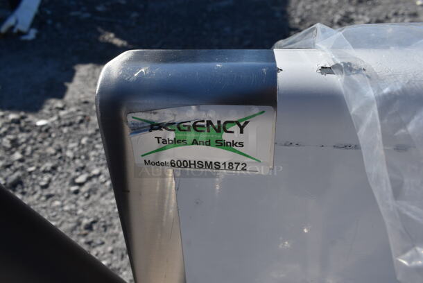 BRAND NEW SCRATCH AND DENT! Regency 600HSMS1872 Stainless Steel Commercial Trough Style Sink. No Legs. - Image 2 of 4