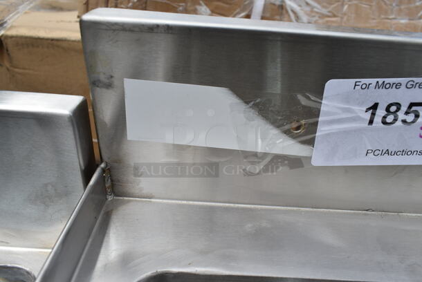 BRAND NEW SCRATCH AND DENT! Stainless Steel Single Bay w/ 1 Leg. - Image 5 of 5