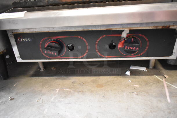 Bingo Stainless Steel Commercial Countertop Natural Gas Powered Charbroiler Grill.  - Image 2 of 5
