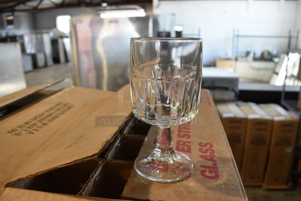 3 Boxes of 36 BRAND NEW IN BOX! Libbey Winchester Wine Glasses. 2.5x2.5x5. 3 Times Your Bid!