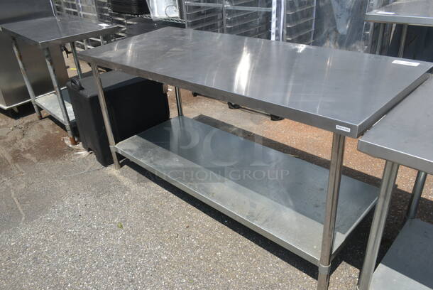 Stainless Steel Commercial Table w/ Metal Under Shelf. - Image 3 of 4