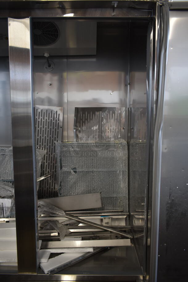 BRAND NEW SCRATCH AND DENT! 2022 Avantco 178SS2FHC Stainless Steel Commercial 2 Door Reach In Cooler. 115 Volts, 1 Phase. Tested and Working! - Image 7 of 12