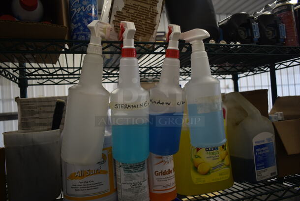 ALL ONE MONEY! Two Tier Lot of Various Items Including Cleaner, Butane Fuel and Bags - Image 10 of 10