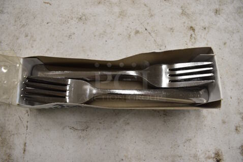 12 BRAND NEW IN BOX! Update Stainless Steel Windsor Forks. 7". 12 Times Your Bid!