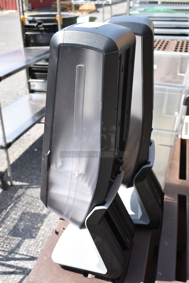 ALL ONE MONEY! Lot of 2 Clear Poly Bins and 2 Napkin Dispensers.  - Image 3 of 8