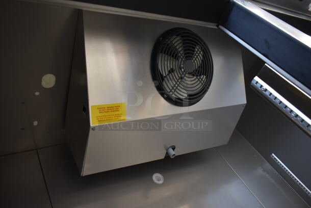 BRAND NEW SCRATCH AND DENT! 2023 Avantco 447AP49R Stainless Steel Commercial 2 Door Reach In Cooler w/ Poly Coated Racks. 115 Volts, 1 Phase. Tested and Working! - Image 8 of 8