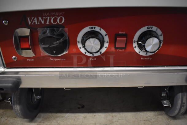 LIKE NEW! Avantco 177HPI1836 Stainless Steel Commercial Heated Holding Cabinet on Commercial Casters. 120 Volts, 1 Phase. 21x32x67. Tested and Working! - Image 6 of 7