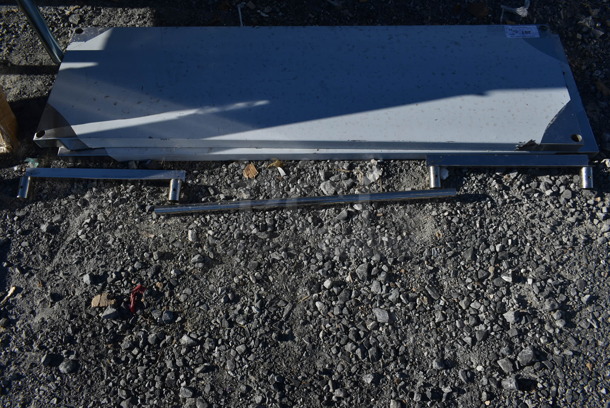 BRAND NEW SCRATCH AND DENT! Regency 600DOS1860 Stainless Steel Commercial Tabletop and Under Shelf. - Image 2 of 4