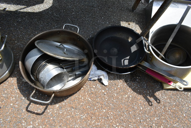 ALL ONE MONEY! Lot of Various Items Including Skillets, Metal Stock Pots and Utensils! - Image 3 of 5