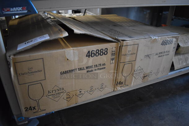 2 Boxes of 24 BRAND NEW! Chef & Sommelier Wine Glasses. 3.5x3.5x9. 2 Times Your Bid! - Image 4 of 8