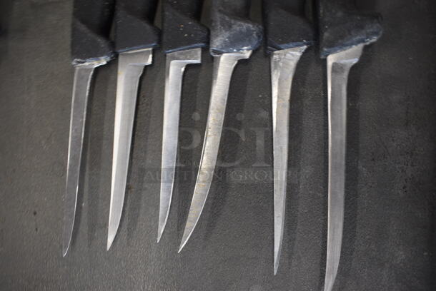 6 Sharpened Stainless Steel Fillet Knives. Includes 10". 6 Times Your Bid! - Image 3 of 4