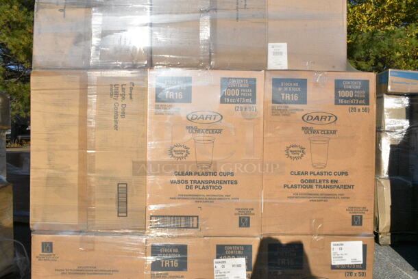21 BRAND NEW! Boxes Including Dart TR16 16 oz Clear Cups, 94320 Bowls. 21 Times Your Bid!  - Image 2 of 9