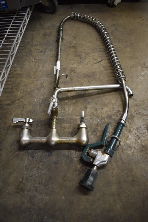 Metal Faucet w/ Handles and Spray Nozzle Attachment - Image 2 of 3