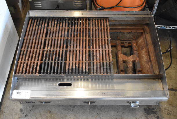 Star Max Stainless Steel Commercial Countertop Natural Gas Powered Charbroiler Grill. Missing Grates. 36x27x16 - Image 3 of 8