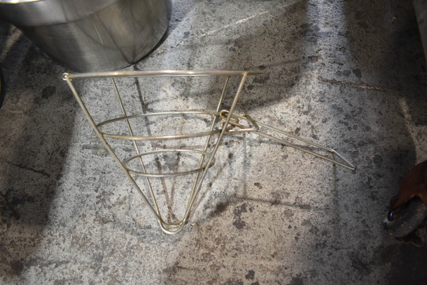 7 Stainless Steel Cylindrical Drop In Bins w/ Fryer Filter Holder. 7 Times Your Bid! - Image 6 of 6