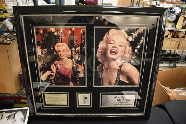 Marilyn Monroe Original Fan Appreciation Snapshot WITH AUTOGRAPH and Various Pictures by 20th Century-Fox Film Corporation in Black Frame