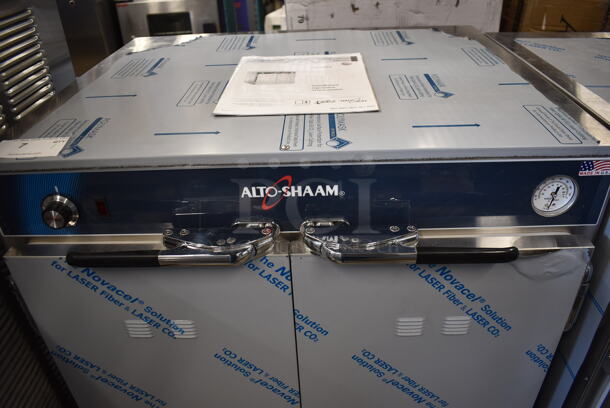 BRAND NEW! 2022 Alto Shaam 750-CTUS Commercial Stainless Steel Electric Holding Cabinet With Pan Racks. 120V, 1 Phase. Tested And Working!  - Image 3 of 9