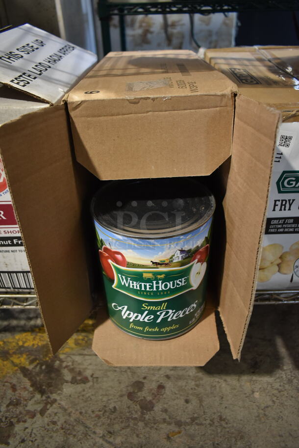 ALL ONE MONEY! Box of Cans of Small Apple Pieces - Image 1 of 4
